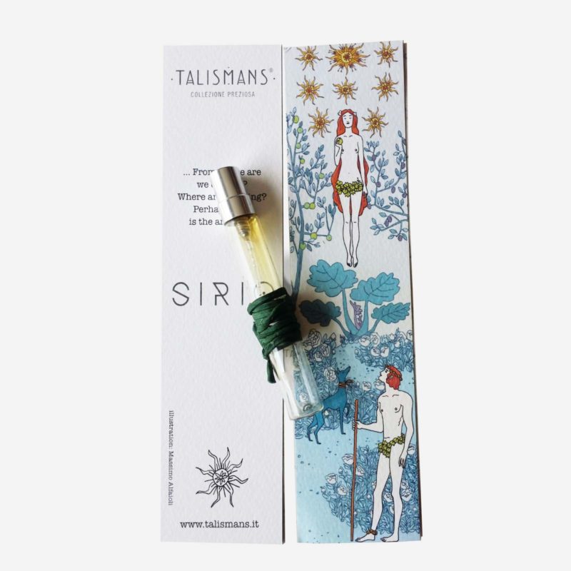 Sirio 7,5 vial and Sirio illustrated bookmark